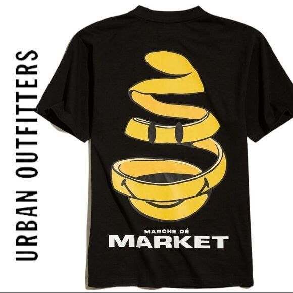 NEW Market UO Urban Outfitters Exclusive Smiley Swirl Tee Shirt T-Shirt L XL - Picture 1 of 3